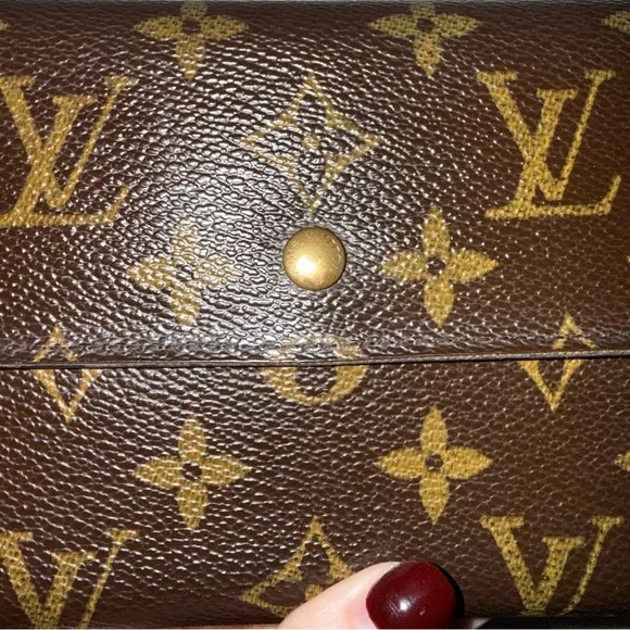 Louis Vuitton Monogram International Sarah Wallet Brown Canvas - Picture 4 of 11